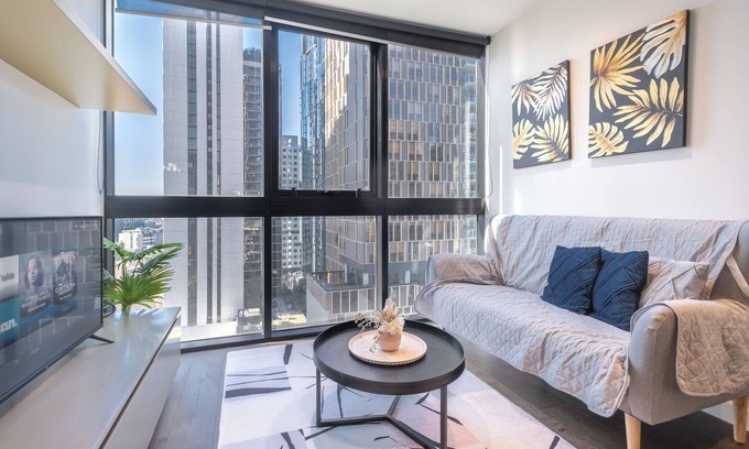 Chinatown Apartment | Relaxed 1BR1BA city view apt WIFI in CBD