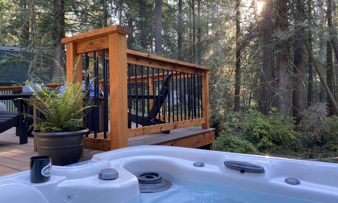 Burley House | Relaxing PNW island getaway with hot tub, fire pit, miles of trails & beaches.
