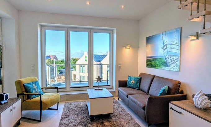 Dangast Apartment | Relaxing vacation in the Jadestern with sea view in the North Sea Park Dangast!