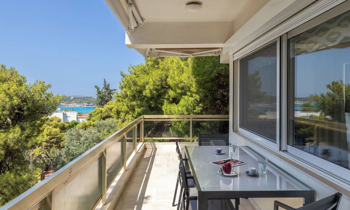 Vouliagmeni Apartment | Relux Sea View Two Bedroom Apartment by BluPine