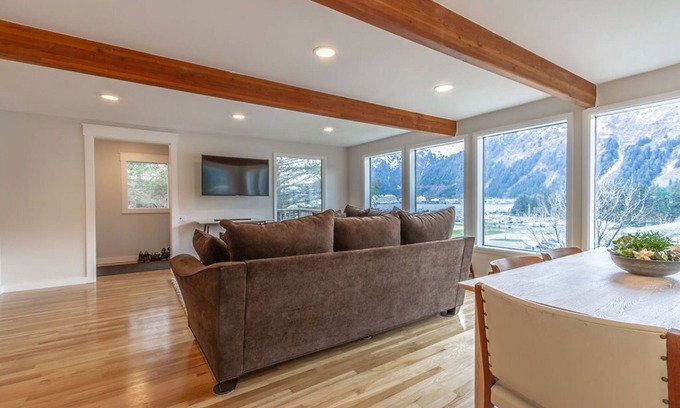 Douglas House | Remodeled beach house with panoramic views of Gastineau Channel