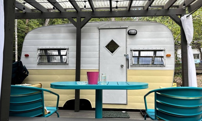 Franklin House | Remote Vintage Camper Rental for Adult-Only Retreat in Franklin, North Carolina