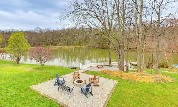 Logan Cottage | Renovated Logan Home w/Pond & Fire Pit