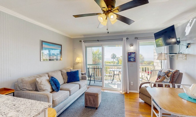 Isle of Palms Villa | Renovated villa with gorgeous ocean views, pool, grills, & great location