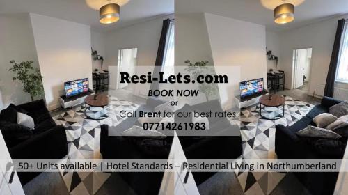 Gateshead Apartment | ResiLets - Brighton Road, Central, 2 Mile From NCL