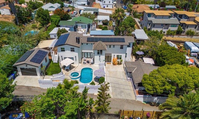 Leucadia House | Resort Living Generous Home with Poolside Serenity