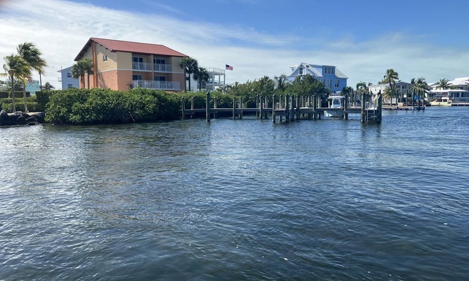 Anglers Park Condo | Resort, New Remodel, Partial Bay View, Sleeps 6, with Boat Slip, Dock, Boardwalk
