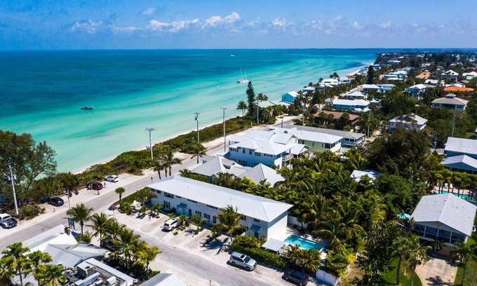 Anna Maria Villa | Resort-Style Pool Steps from the Bay and Pine Ave!