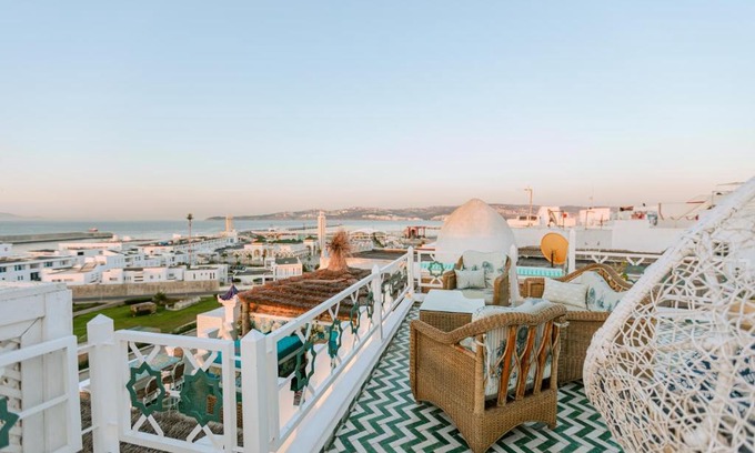 Medina of Tangier Villa | Riad Villa with Mediterranean Sea Views of Spain and Gibraltar