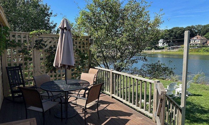 Gloucester House | River Watch: Waterfront home with river views and a private dock.