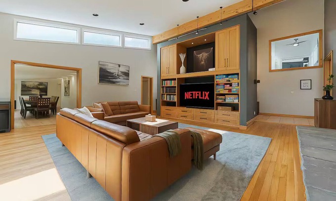 Winnipeg House | Riverfront City Escape w/Hot Tub, 2 King, Gym, Sleeps 12, Firepit, Kayaks