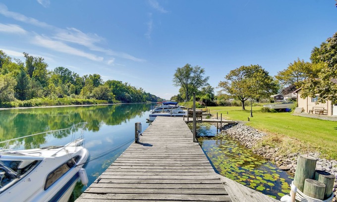 Waterloo Apartment | Riverfront Couple's Retreat, 3 Mi to Seneca Lake!