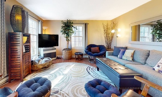 Kennebunk House | Riverfront, dog-friendly home with hot tub, kayaks, canoe, 2 firepits & dock