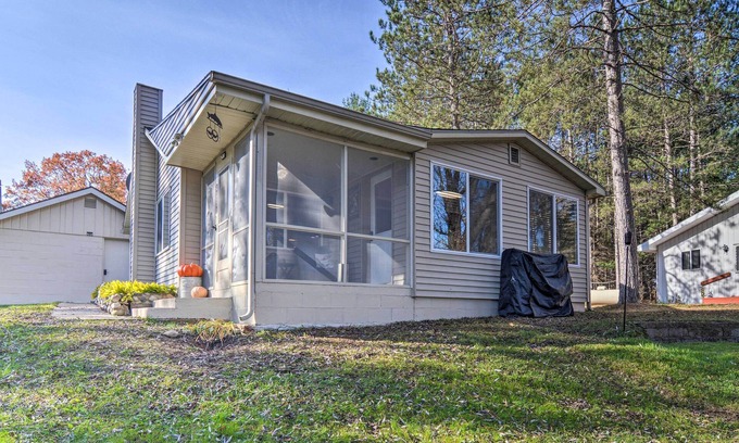 Grayling House | Riverfront Grayling Retreat w/Fire Pit & Dock!
