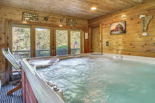 Bridgewater Corners House | Riverfront Home with Hot Tub Near Killington Resort