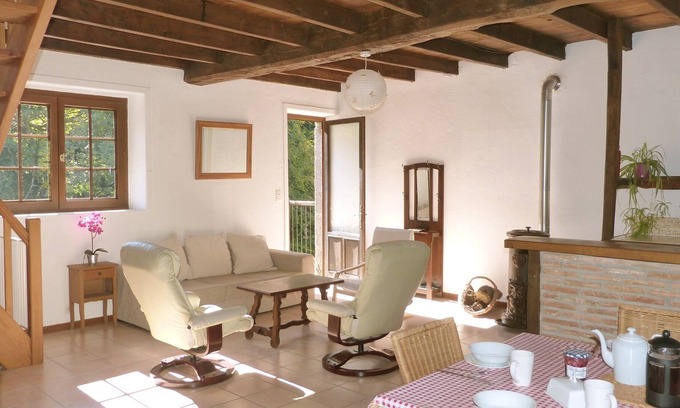 Busserolles House | Riverside Mill in walking distance of village with Restaurant / Bar & Bakery