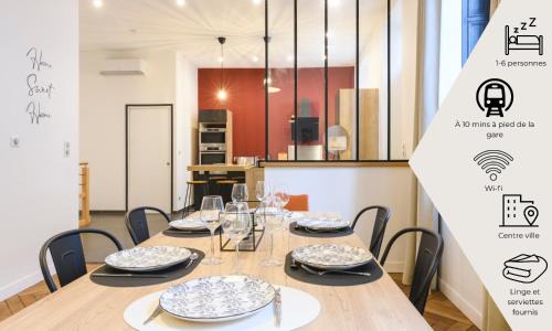 Roanne Apartment | Roanne Centre 6 pers Appartement Gare 10 min