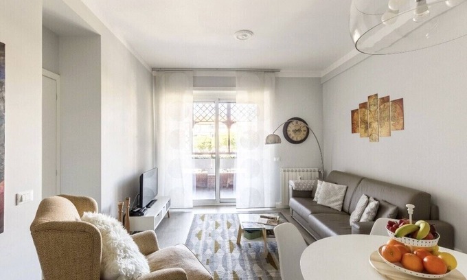 Quartiere XIII Aurelio Apartment | ROME VATICAN -100sqm -MODERN DESIGNED - COZY BALCONY - free WI-FI, A/C, SAT TV