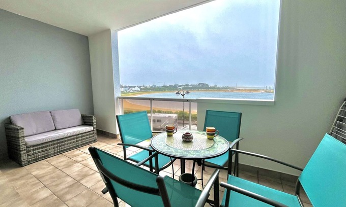 Etel Apartment | Room Apartment with Sea View – South-Facing Residence – Etel Beach Opposite