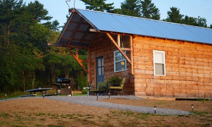 Willsboro Cabin | Rustic ADK tiny cabin off grid with electric option