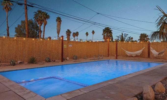 Twentynine Palms House | Rustic Palms Oasis: In-Ground Pool, HotTub,Firepit