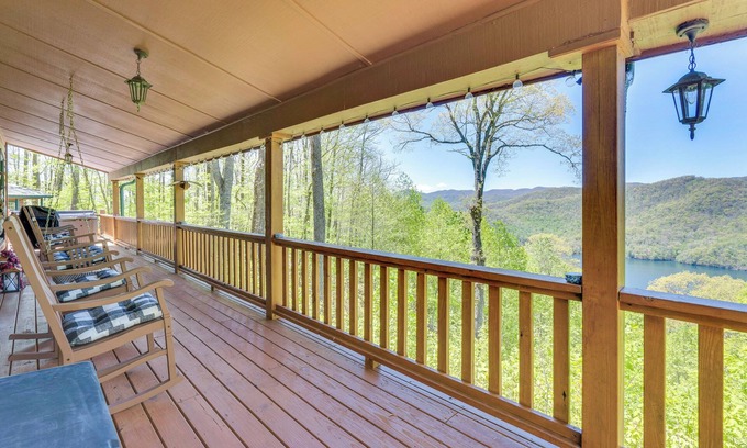 Topton Cabin | Rustic Topton Cabin w/Game Room & Private Hot Tub