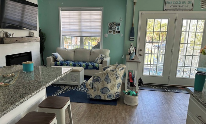 Myrtle Beach House | Ryan’s Casa Del Sol - 4BR Beach Home+3.5BA+Outdoor Shower + Steps to Ocean