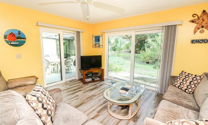 St. Augustine Beach Apartment | SABTR 1002-Two Bedroom Villa Near Ocean & Heated Swimming Pool