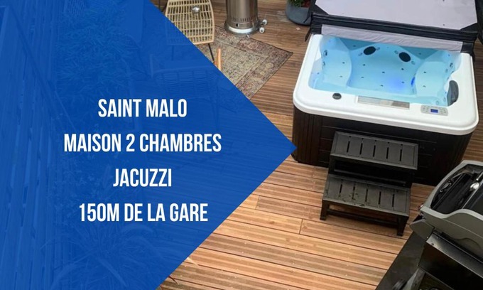 Rocabey - Alsace - Gare House | Saint Malo - Jolie Maison avec Jacuzzi 150m gare