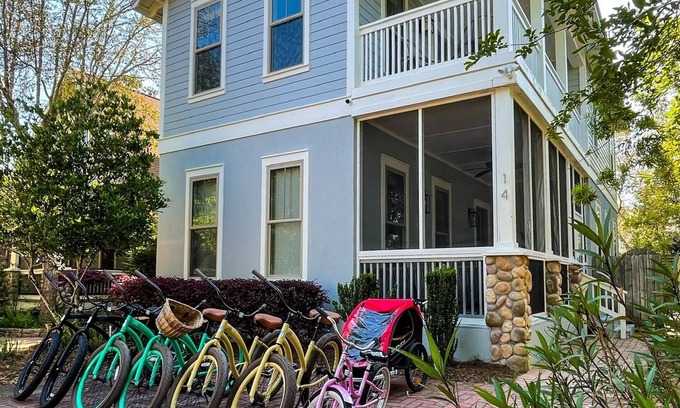 Grayton Cove Cottage | Sand Reef Cottage ~ 30A Grayton Beach Western Lake Bike Pool
