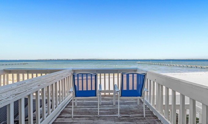 Pensacola Beach House | "Sandy Sunsets" | Private Beach & Fishing Pier | My Beach Getaways