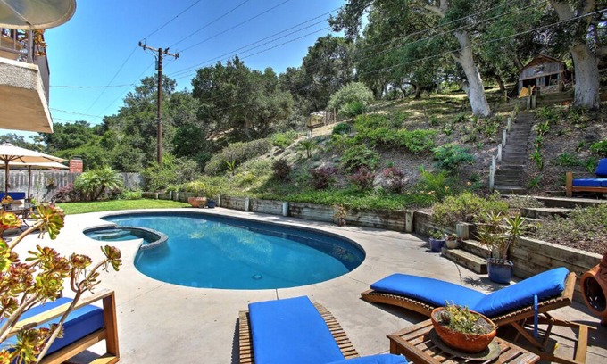 Bel Air House | Santa Barbara Pool House Getaway! 30 Day minimum rental