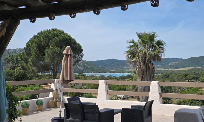 Santa Giulia House | Santa Giulia mini Villa superb sea-view terrace, 400 m from beach.