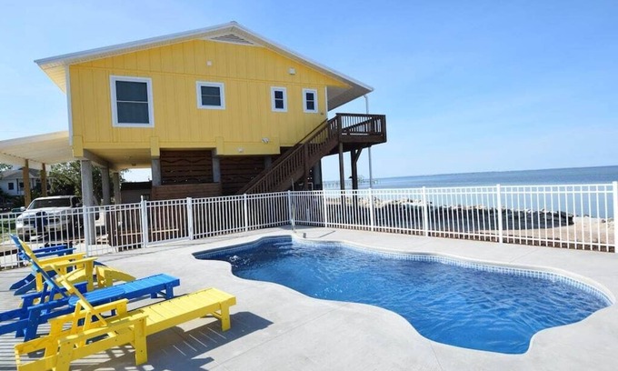 St. George Island House | Save 15% on Fall Bookings! Water front and side! Pool, Hot Tub, Dock, Game room