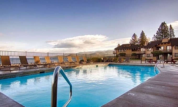 South Lake Tahoe Resort | Scenic 2BR Retreat | Stunning Lake Views & Free Parking!
