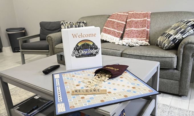 Mancelona Condo | Schuss Mountain. Sleeps 6. Heated floors. Pools! Modern decor. Dog Friendly