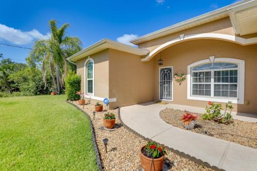 North Port House | Screened Patio and Canal Views Home in North Port!
