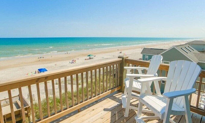 Ocean City Beach House | Sea For Miles | Oceanfront + Private Elevator!