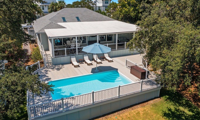 Gulf Pines House | Sea-Renity - Lakefront Home with Private Pool & Water Views