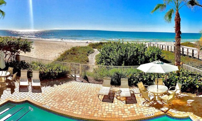 Indian Rocks Beach Apartment | Sea Side #102 Gulf-Front 3BR Condo on Indian Rocks Beach – Stunning Views & Heated Pool