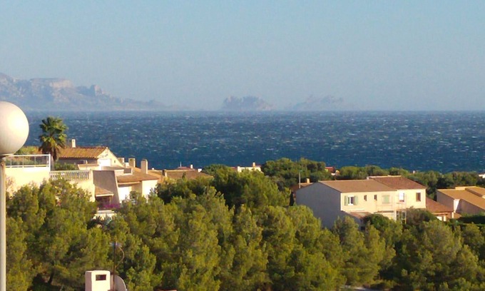 Sausset-les-Pins House | Sea view villa, 4 min walk from the beach, pool and air conditioning