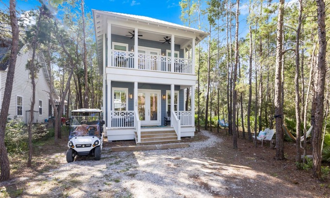 SeaNest Village House | Seagrove Beach, New Build, Golf Cart!