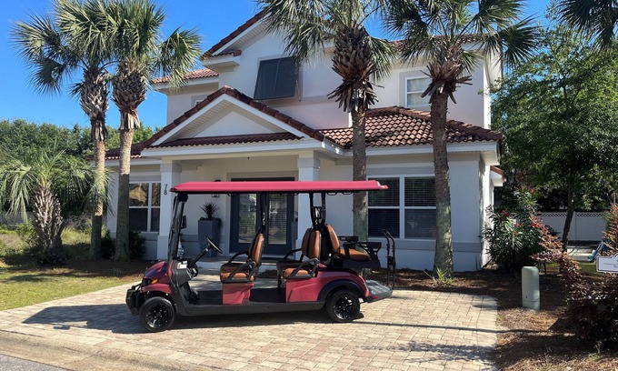 Emerald Waters Village House | "Seas The Day" Private Pool, Golf Cart, Deeded Beach, Emerald Waters Village