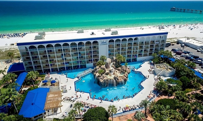 Fort Walton Beach Hotel | Seaview Room Perfect for Wellness Retreat Near Boardwalk on Okaloosa Island