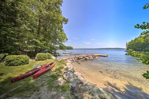 South Casco House | Sebago Lake Gem on Private Cove with Boat Dock!