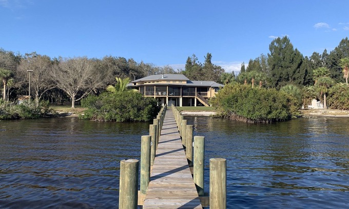 Charlotte Harbor House | Secluded 3 Acres Florida Waterfront with Dock/Lift