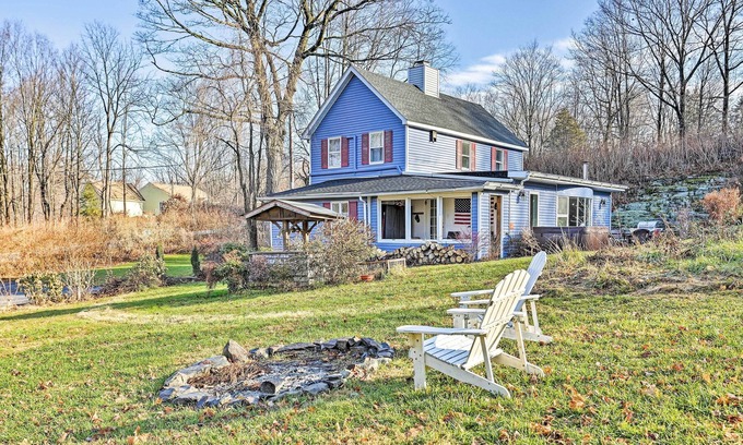 Middle Hope House | Secluded Hudson Valley Hideaway, 6 Mi to Town