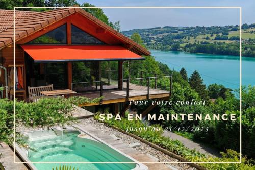 Villages du Lac de Paladru House | SEEBLICK romantic chalet spa lake view