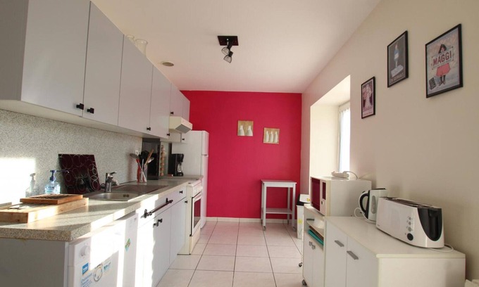 Angoville-sur-Ay Cottage | Semi-detached house with terrace in Lessay, perfect for families