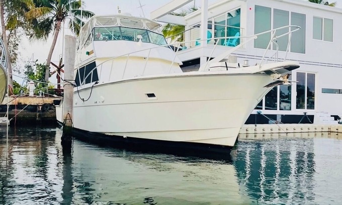 Key West Boat Rental | Sentient Waters: 63' Boat With Full Amenities & Sun Deck